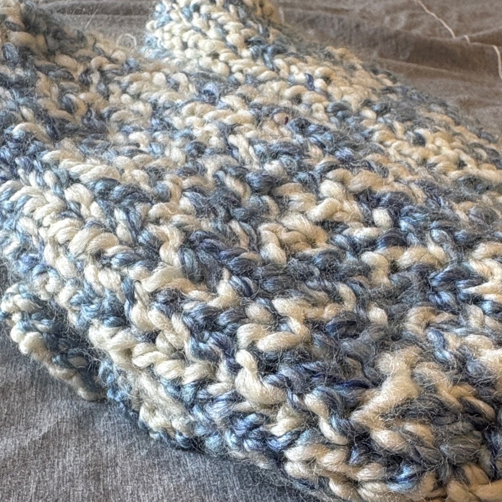 Vintage y2k slippers hand grandma knit one of a kind - Picture 3 of 4